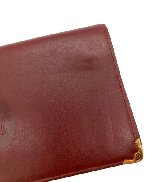 Cartier（カルティエ）Cartier (カルティエ) がま口長財布 ボルドーの古着・服飾アイテム