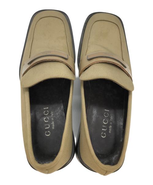 GUCCI（グッチ）GUCCI (グッチ) ローファー ベージュ サイズ:SIZE 36 cの古着・服飾アイテム