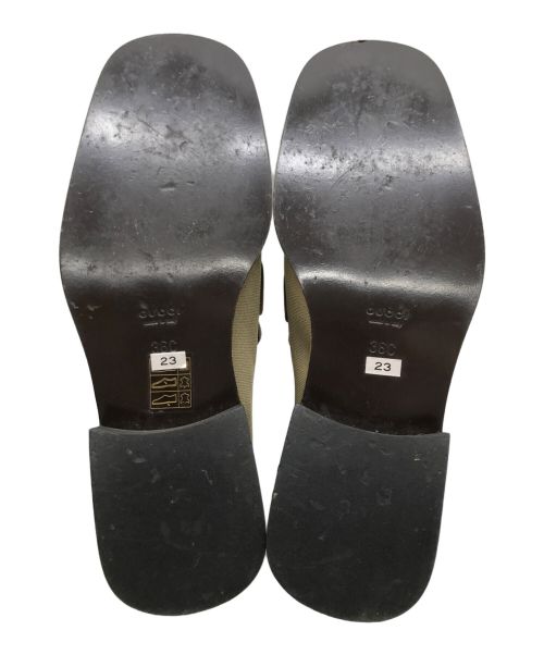 GUCCI（グッチ）GUCCI (グッチ) ローファー ベージュ サイズ:SIZE 36 cの古着・服飾アイテム