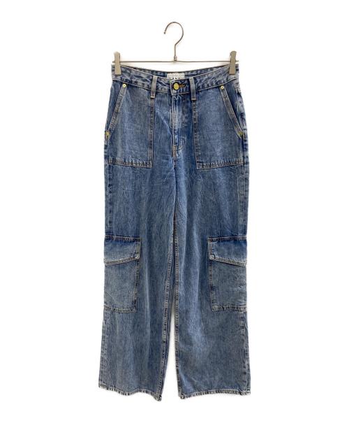 GANNI（ガニー）GANNI (ガニー) ケミカルデニムカーゴパンツ スカイブルー サイズ:24の古着・服飾アイテム