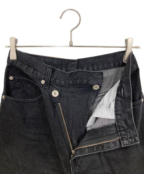 MAISON SPECIAL（メゾンスペシャル）MAISON SPECIAL (メゾンスペシャル) サイドスラッシュデニム ブラック サイズ:36の古着・服飾アイテム