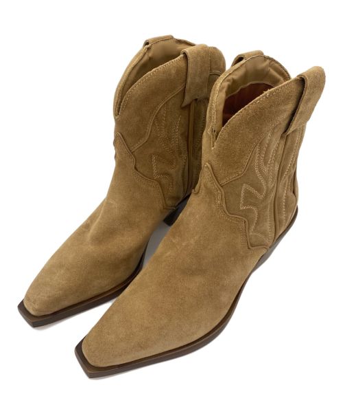 Reformation（リフォーメーション）Reformation (リフォーメーション) ショートウエスタンブーツ ベージュ サイズ:23.5-24.5cm（US6.5）の古着・服飾アイテム