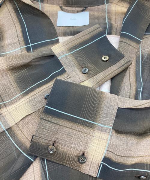 SUGARHILL（シュガーヒル）SUGARHILL (シュガーヒル) SHEER OMBRE BLOUSE ブラウンの古着・服飾アイテム