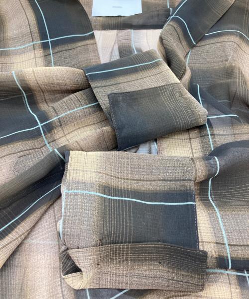 SUGARHILL（シュガーヒル）SUGARHILL (シュガーヒル) SHEER OMBRE BLOUSE ブラウンの古着・服飾アイテム