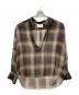 SUGARHILL（シュガーヒル）の古着「SHEER OMBRE BLOUSE」｜ブラウン