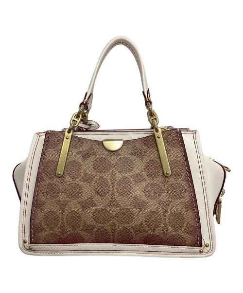 COACH（コーチ）COACH (コーチ) ハンドバッグ アイボリーの古着・服飾アイテム