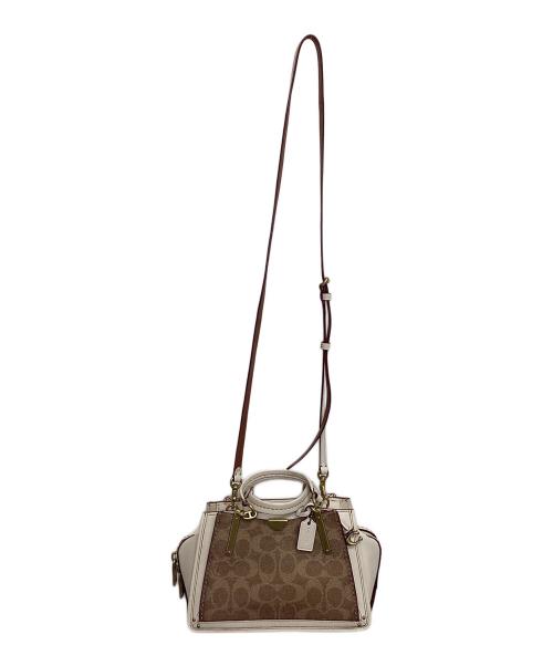 COACH（コーチ）COACH (コーチ) ハンドバッグ アイボリーの古着・服飾アイテム