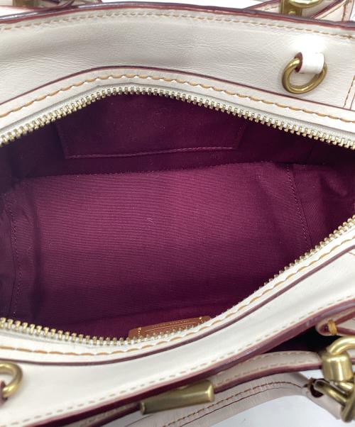 COACH（コーチ）COACH (コーチ) ハンドバッグ アイボリーの古着・服飾アイテム