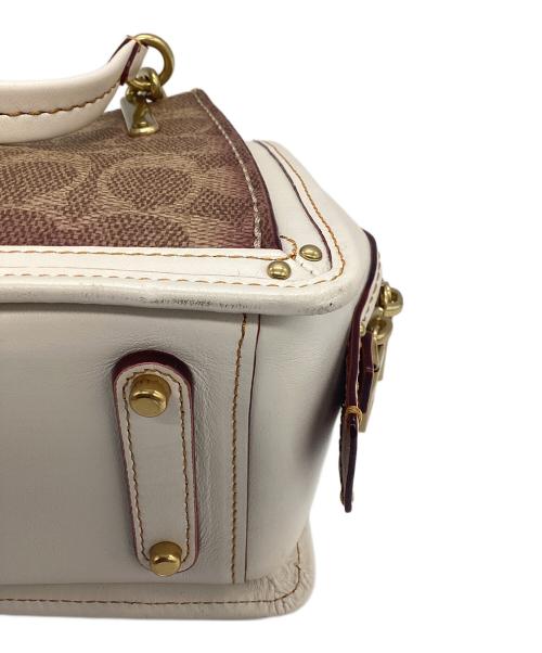 COACH（コーチ）COACH (コーチ) ハンドバッグ アイボリーの古着・服飾アイテム