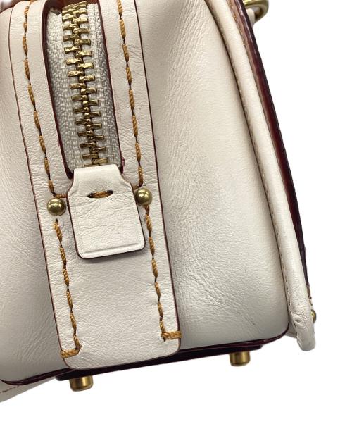 COACH（コーチ）COACH (コーチ) ハンドバッグ アイボリーの古着・服飾アイテム
