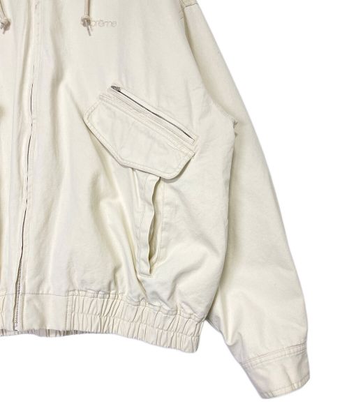 SUPREME（シュプリーム）SUPREME (シュプリーム) Leather Collar Utility Jacket アイボリー サイズ:XLの古着・服飾アイテム