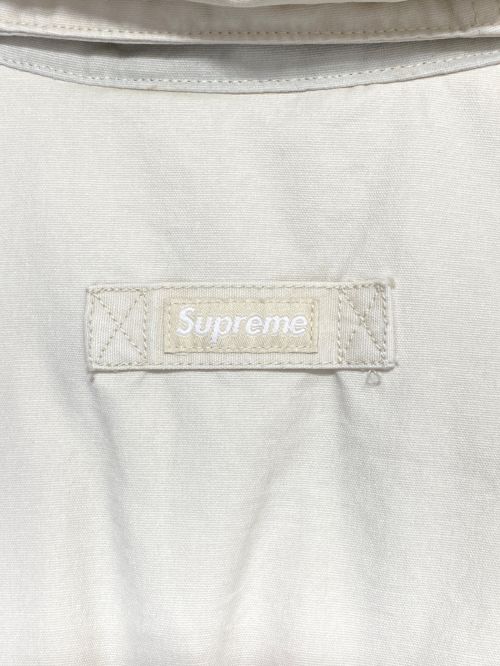SUPREME（シュプリーム）SUPREME (シュプリーム) Leather Collar Utility Jacket アイボリー サイズ:XLの古着・服飾アイテム