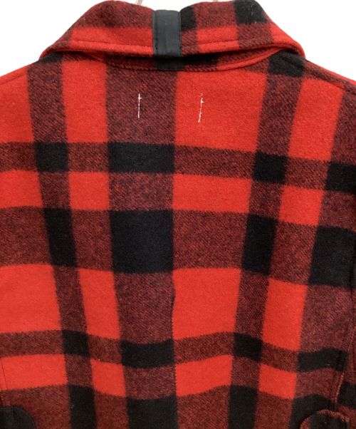 eYe COMME des GARCONS JUNYAWATANABE MAN（アイ コム デ ギャルソン ジュンヤ ワタナベ マン）eYe COMME des GARCONS JUNYAWATANABE MAN FILSON (フィルソン) macchino jacket（マッキーノジャケット） レッド×ブラック サイズ:Lの古着・服飾アイテム