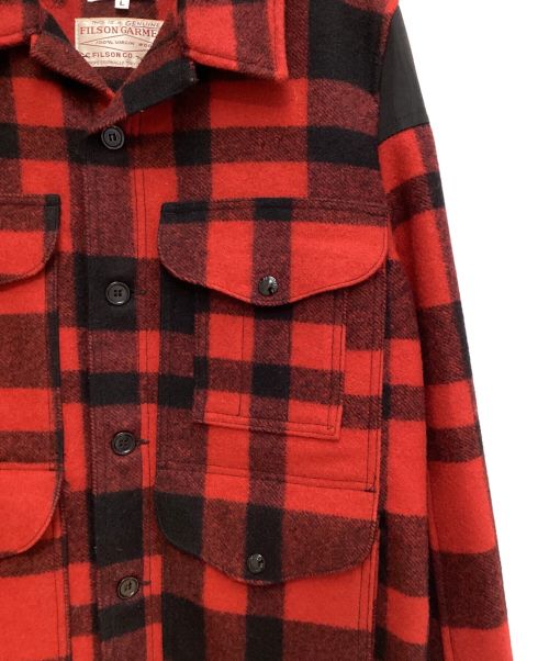 eYe COMME des GARCONS JUNYAWATANABE MAN（アイ コム デ ギャルソン ジュンヤ ワタナベ マン）eYe COMME des GARCONS JUNYAWATANABE MAN FILSON (フィルソン) macchino jacket（マッキーノジャケット） レッド×ブラック サイズ:Lの古着・服飾アイテム