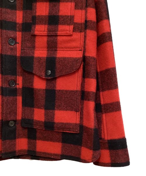 eYe COMME des GARCONS JUNYAWATANABE MAN（アイ コム デ ギャルソン ジュンヤ ワタナベ マン）eYe COMME des GARCONS JUNYAWATANABE MAN FILSON (フィルソン) macchino jacket（マッキーノジャケット） レッド×ブラック サイズ:Lの古着・服飾アイテム