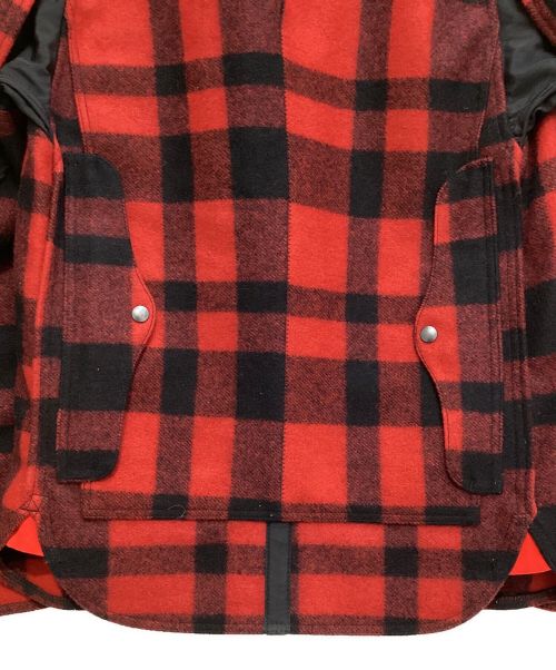 eYe COMME des GARCONS JUNYAWATANABE MAN（アイ コム デ ギャルソン ジュンヤ ワタナベ マン）eYe COMME des GARCONS JUNYAWATANABE MAN FILSON (フィルソン) macchino jacket（マッキーノジャケット） レッド×ブラック サイズ:Lの古着・服飾アイテム