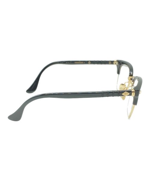 CHROME HEARTS（クロムハーツ）CHROME HEARTS (クロムハーツ) PLUCK ブラック×シルバー サイズ:49□20-145の古着・服飾アイテム