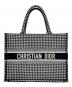 Christian Dior（クリスチャン ディオール）の古着「ブックトートミディアム」｜ブラック×ホワイト