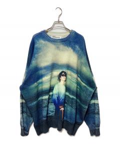 中古・古着通販】DAIRIKU (ダイリク) 18SS Photo Pullover Knit ブルー