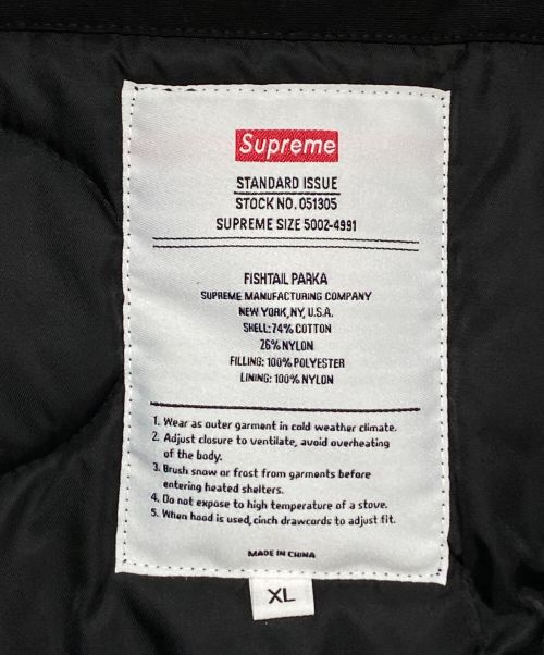 SUPREME（シュプリーム）SUPREME (シュプリーム) FUTURA (フューチュラ) Futura Fishtail Parka ブラック サイズ:XLの古着・服飾アイテム