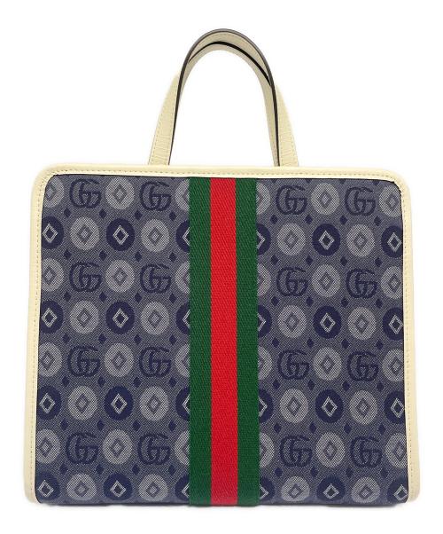 GUCCI（グッチ）GUCCI (グッチ) ダブルG トートバッグ インディゴの古着・服飾アイテム