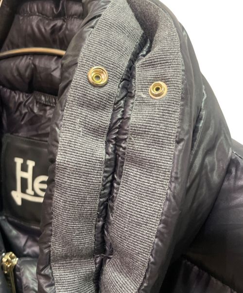 HERNO（ヘルノ）HERNO (ヘルノ) ファー付き ダウンコート ブラック サイズ:44の古着・服飾アイテム