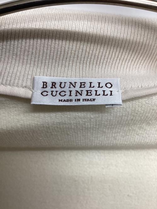 BRUNELLO CUCINELLI（ブルネロクチネリ）BRUNELLO CUCINELLI (ブルネロクチネリ) ジップブルゾン アイボリー サイズ:Sの古着・服飾アイテム