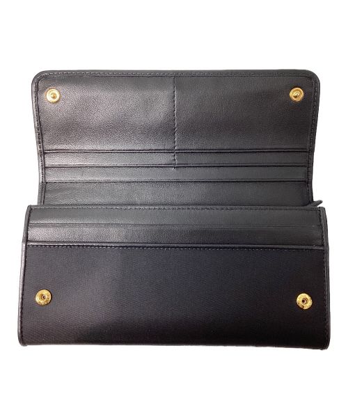 PRADA（プラダ）PRADA (プラダ) SAFFIANO METAL WALLET(サフィアーノメタルウォレット) ブラックの古着・服飾アイテム