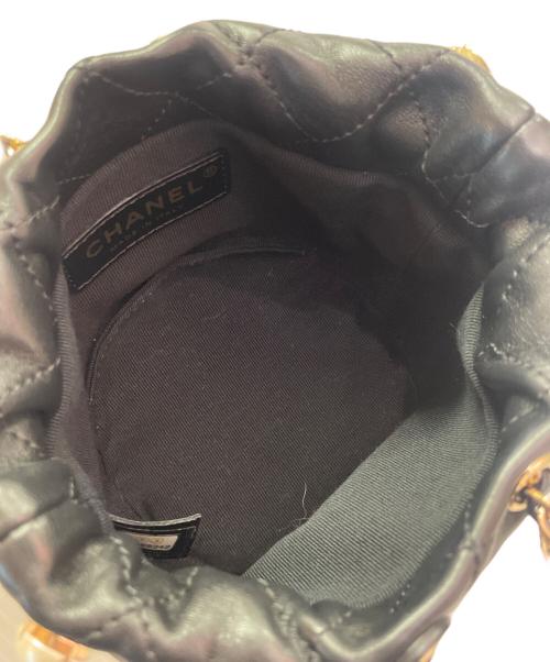 CHANEL（シャネル）CHANEL (シャネル) パールバケットバッグ ブラックの古着・服飾アイテム