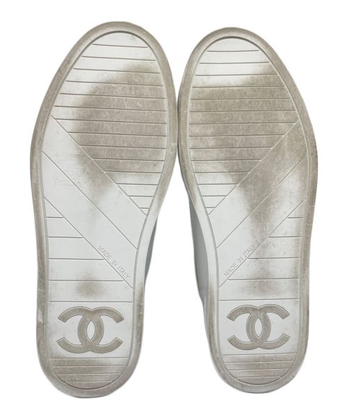 CHANEL（シャネル）CHANEL (シャネル) ハイカットベロクロスニーカー ホワイト サイズ:37の古着・服飾アイテム