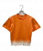 kolor/BEACONカラービーコン）の古着「グラデーションTシャツ」｜オレンジ