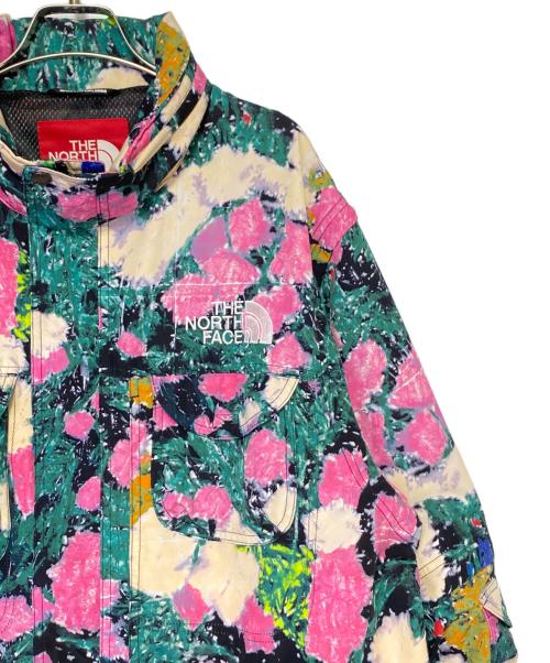 SUPREME（シュプリーム）SUPREME (シュプリーム) THE NORTH FACE (ザ ノース フェイス) Trekking Convertible Jacket Flowers グリーン×ピンク サイズ:XLの古着・服飾アイテム