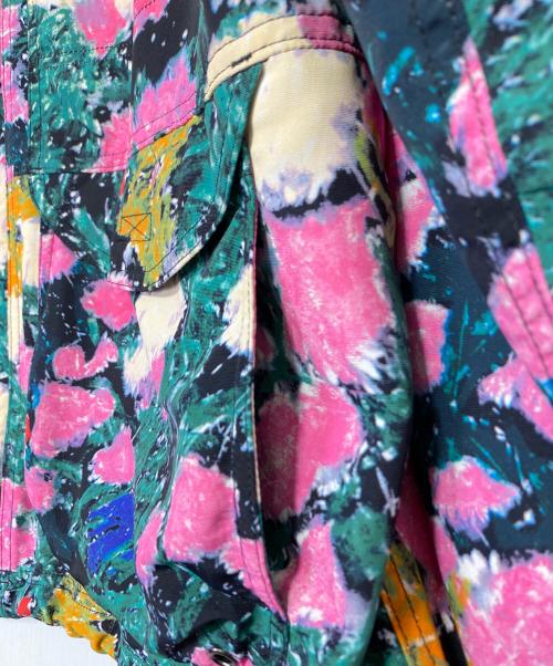 SUPREME（シュプリーム）SUPREME (シュプリーム) THE NORTH FACE (ザ ノース フェイス) Trekking Convertible Jacket Flowers グリーン×ピンク サイズ:XLの古着・服飾アイテム