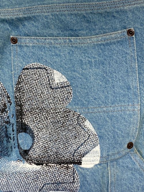 SUPREME（シュプリーム）SUPREME (シュプリーム) Nate Lowman (ネイト・ロウマン) Double Knee Painter Pants インディゴ サイズ:34の古着・服飾アイテム