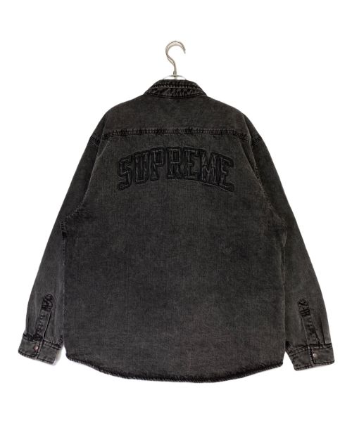 SUPREME（シュプリーム）SUPREME (シュプリーム) Faux Shearling Lined Work Shirt ブラック サイズ:XLの古着・服飾アイテム