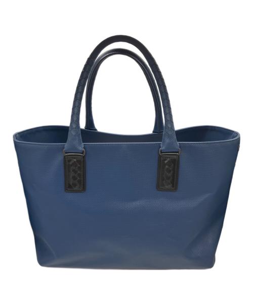 BOTTEGA VENETA（ボッテガベネタ）BOTTEGA VENETA (ボッテガベネタ) マルコポーロ トートバッグ ネイビーの古着・服飾アイテム