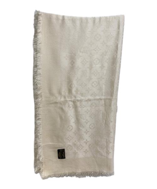 LOUIS VUITTON（ルイ ヴィトン）LOUIS VUITTON (ルイ ヴィトン) ショールモノグラム アイボリーの古着・服飾アイテム