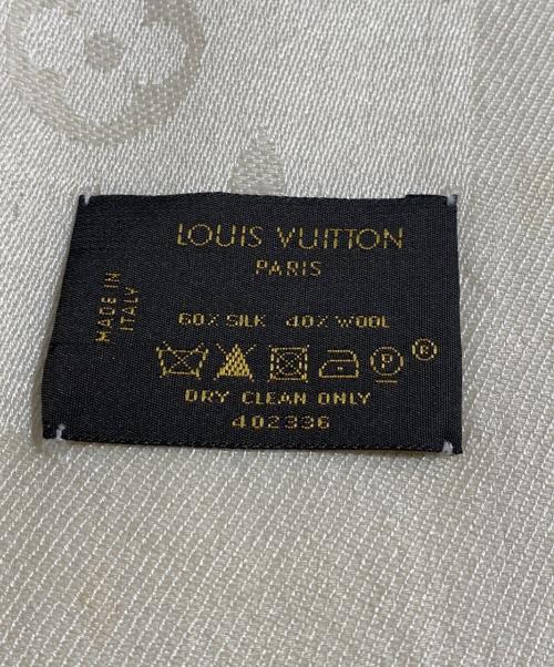 LOUIS VUITTON（ルイ ヴィトン）LOUIS VUITTON (ルイ ヴィトン) ショールモノグラム アイボリーの古着・服飾アイテム