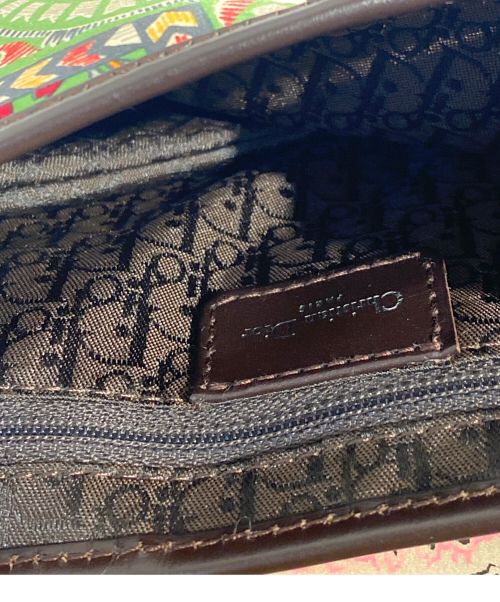 Christian Dior（クリスチャン ディオール）Christian Dior (クリスチャン ディオール) 2003 Satin Patchwork Saddle Handbag（サテン パッチワーク サドル ハンドバッグ ）  マルチカラー サイズ:-の古着・服飾アイテム