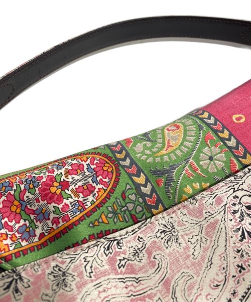 Christian Dior（クリスチャン ディオール）Christian Dior (クリスチャン ディオール) 2003 Satin Patchwork Saddle Handbag（サテン パッチワーク サドル ハンドバッグ ）  マルチカラー サイズ:-の古着・服飾アイテム