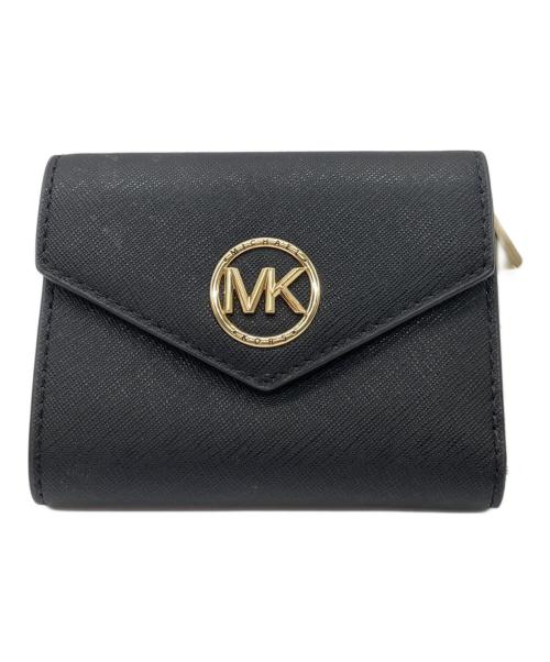 MICHAEL KORS（マイケル・コース）MICHAEL KORS (マイケルコース) コンパクトウォレット ブラックの古着・服飾アイテム