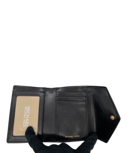 MICHAEL KORS（マイケル・コース）MICHAEL KORS (マイケルコース) コンパクトウォレット ブラックの古着・服飾アイテム