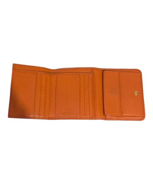 PRADA（プラダ）PRADA (プラダ) コンパクトウォレット オレンジの古着・服飾アイテム
