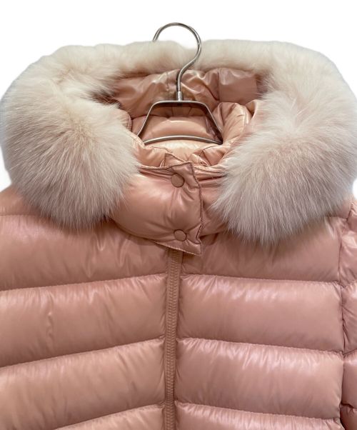 MONCLER（モンクレール）MONCLER (モンクレール) BADYFUR GIUBBOTTO ピンク サイズ:1の古着・服飾アイテム