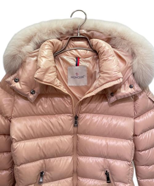 MONCLER（モンクレール）MONCLER (モンクレール) BADYFUR GIUBBOTTO ピンク サイズ:1の古着・服飾アイテム