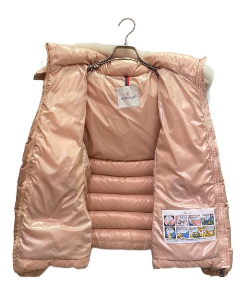 MONCLER（モンクレール）MONCLER (モンクレール) BADYFUR GIUBBOTTO ピンク サイズ:1の古着・服飾アイテム