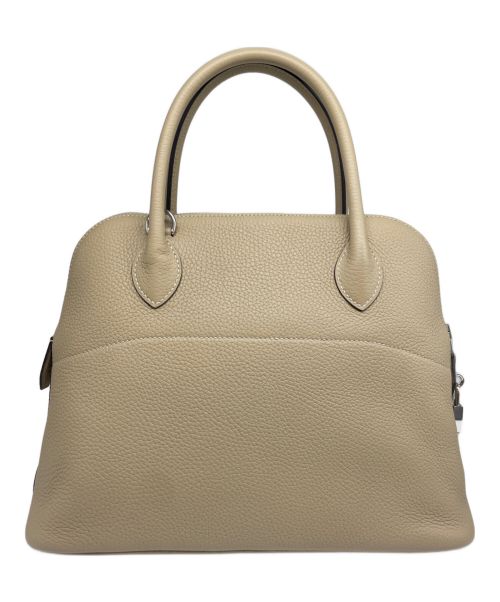 HERMES（エルメス）HERMES (エルメス) ボリード 31/シルバー金具/トリヨンクレマンス/ベージュ系/Z刻印 ベージュ系 サイズ:31の古着・服飾アイテム