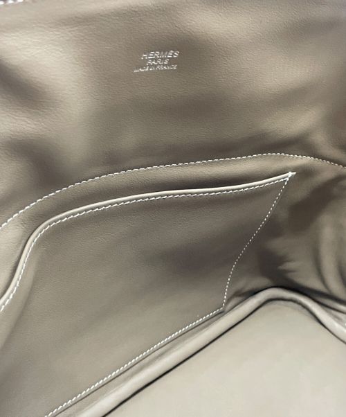 HERMES（エルメス）HERMES (エルメス) ボリード 31/シルバー金具/トリヨンクレマンス/ベージュ系/Z刻印 ベージュ系 サイズ:31の古着・服飾アイテム