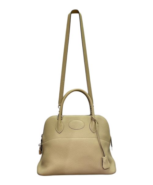 HERMES（エルメス）HERMES (エルメス) ボリード 31/シルバー金具/トリヨンクレマンス/ベージュ系/Z刻印 ベージュ系 サイズ:31の古着・服飾アイテム