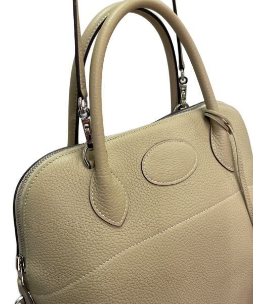 HERMES（エルメス）HERMES (エルメス) ボリード 31/シルバー金具/トリヨンクレマンス/ベージュ系/Z刻印 ベージュ系 サイズ:31の古着・服飾アイテム